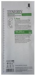 Лейкопластырь фиксирующий Teneris Т-Пор на нетканой основе с впитывающей подушечкой самоклеющаяся пластырная повязка р. 10смх25см 1 шт.