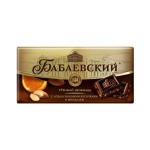 Шоколад, 100 г Бабаевский темный с апельсиновыми кусочками и миндалем