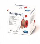 Пластырь фиксирующий, Omniplast (Омнипласт) р. 2.5смх5м №1 арт. 9004413 из текстильной ткани телесный картонная упаковка без еврохолдера