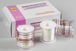 Лейкопластырь фиксирующий Leiko на шелковой основе р. 5смх500см 6 шт.