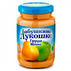Пюре Бабушкино лукошко яблоко груша без сахара с 3.5 мес 200 г