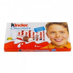 Шоколад, Kinder (Киндер) 100 г 1 шт молочный с молочной начинкой (8 порций)