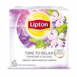 Чай травяной, Lipton (Липтон) 1 г №20 релакс пирамидки