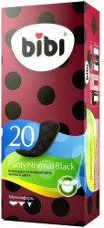 Прокладки женские ежедневные Bibi панти нормал блэк 20+5 шт. черные