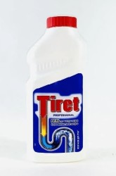 Гель Tiret Профешнл для удаления засоров в канализационных трубах 465 мл